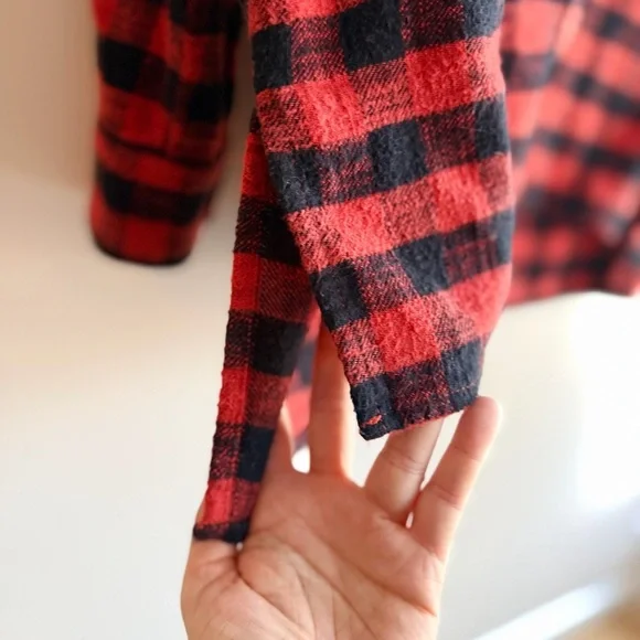 Madewell Flannel Oversized Ex-Boyfriend Shirt, Women's Size Small. - Picture 9 of 13